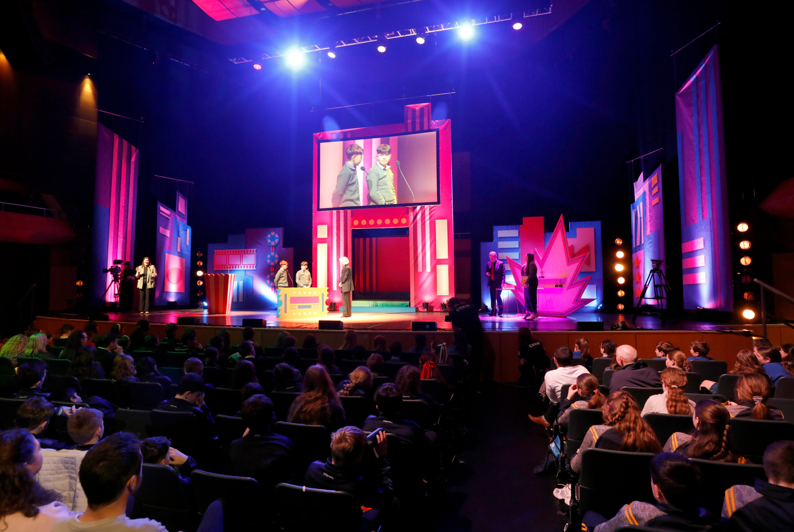 awards ceremony stage and audience