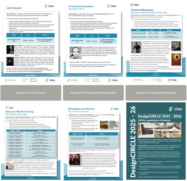 Image for the Tweet beginning: Oide Creativity have a series